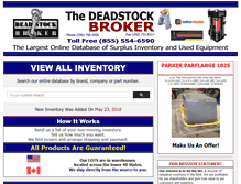 Tablet Screenshot of deadstockbroker.com